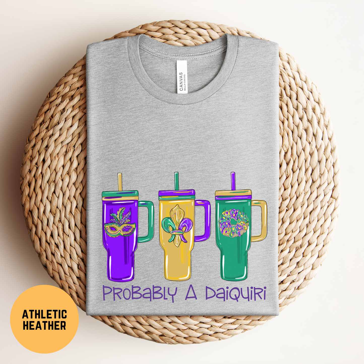 Funny Mardi Gras Daiquiri Shirt, Nola Bachelorette Party Shirt, Nola Mardi Gras Parade Shirt