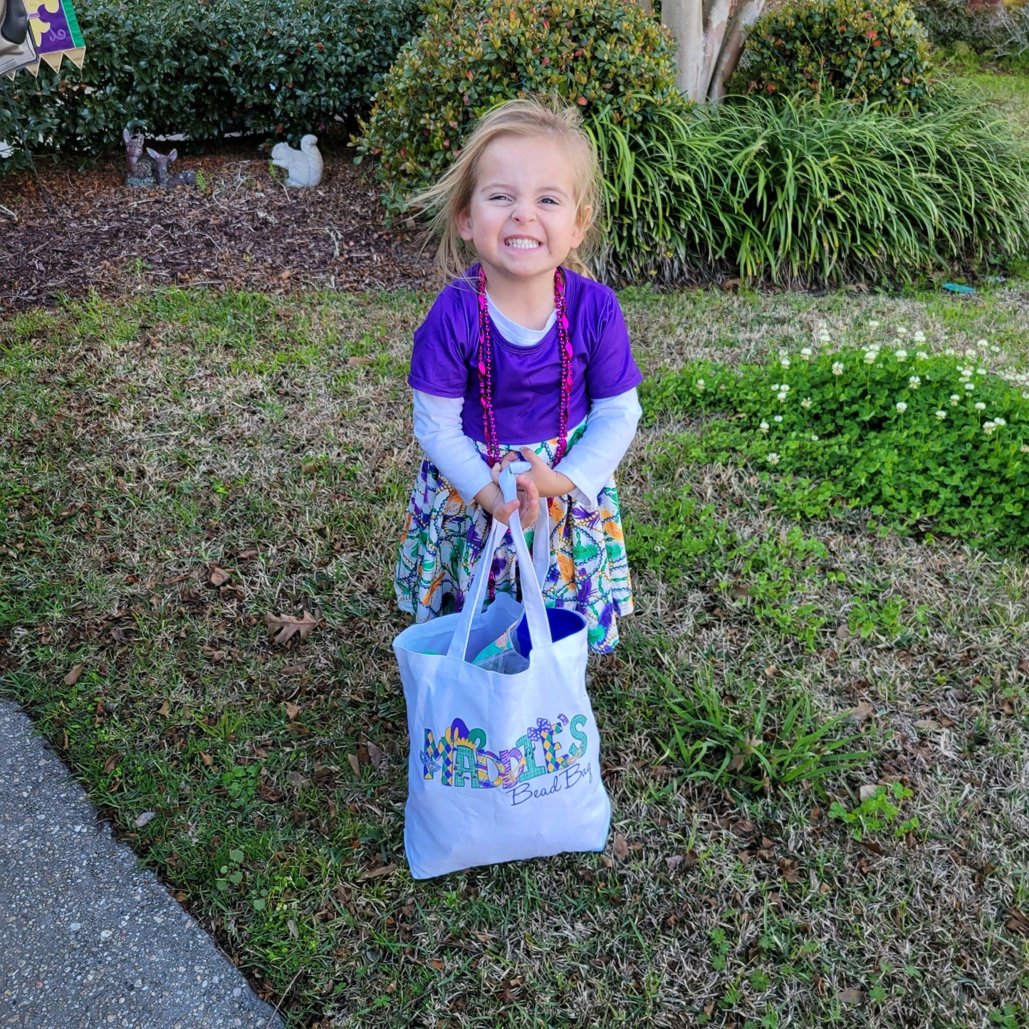 Personalized Halloween Trick or Treat Tote Bag