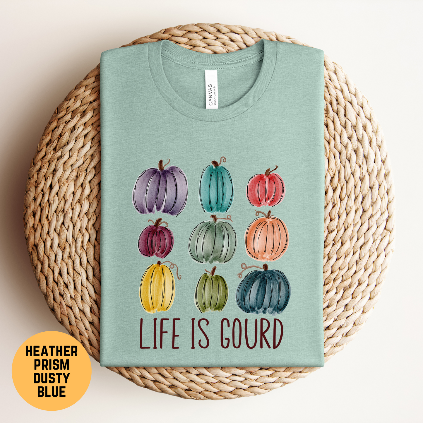 Life is Gourd T-Shirt, Punny Fall Shirt, Cute Pumpkin Patch Tee