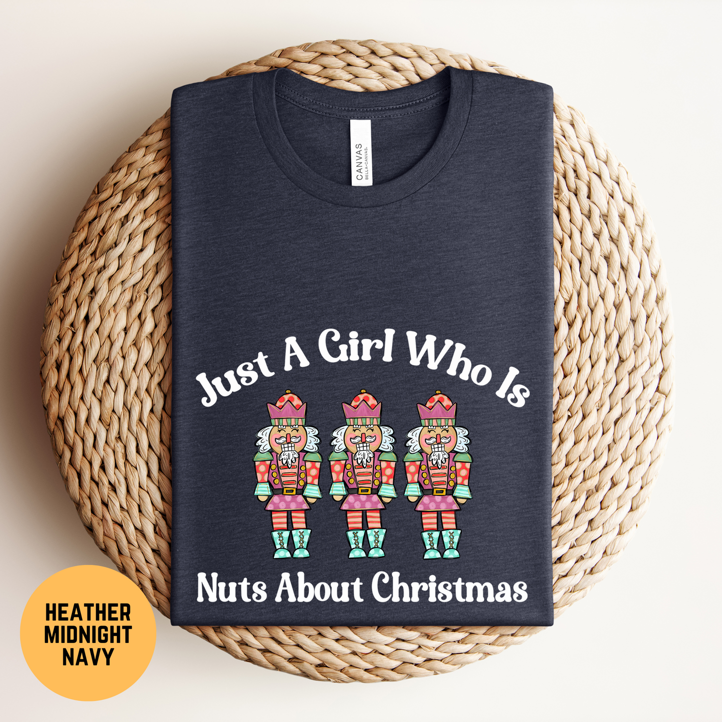 Girls Pink Nutcracker Christmas Shirt, Nuts About Christmas T-shirt, Funny Nutcracker Tee