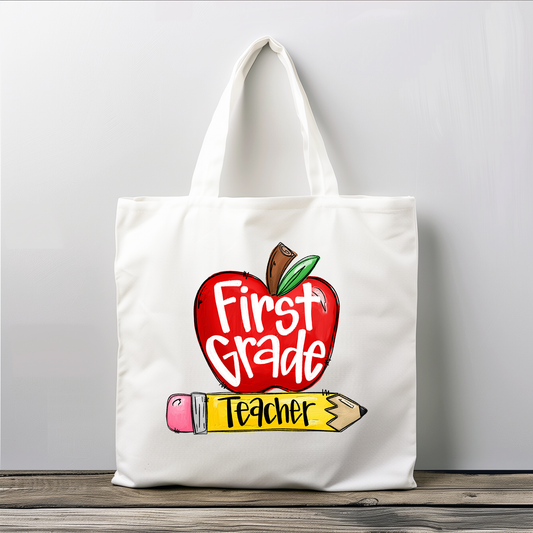 First Grade Teacher Tote Bag