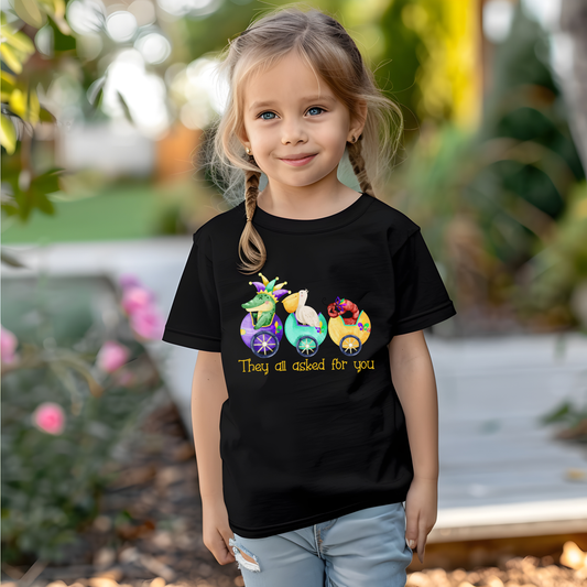 Mardi Gras Parade Kids Shirt, They All Asked For You, Louisiana Kids T-Shirt