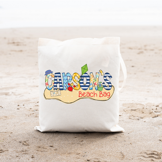 Personalized Boys Beach Bag