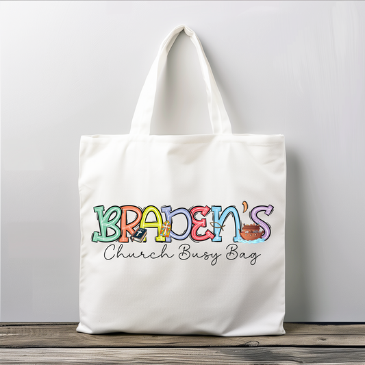 Personalized Boys Bible Study Bag