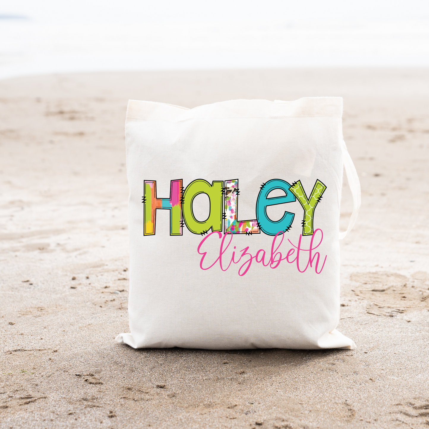 Personalized Girls Tote Bag