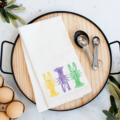 Crawfish Tea Towel