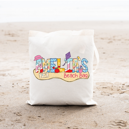 Personalized Girls Beach Bag