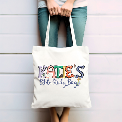 Personalized Girls Bible Study Bag