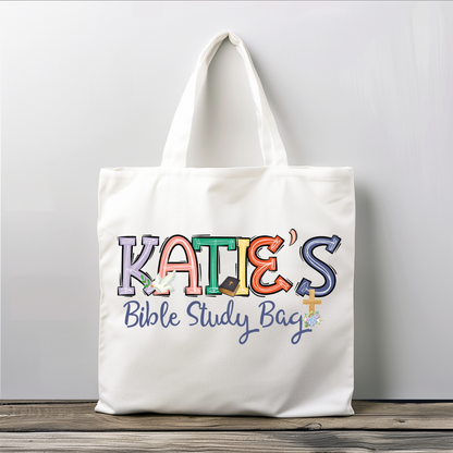 Personalized Girls Bible Study Bag