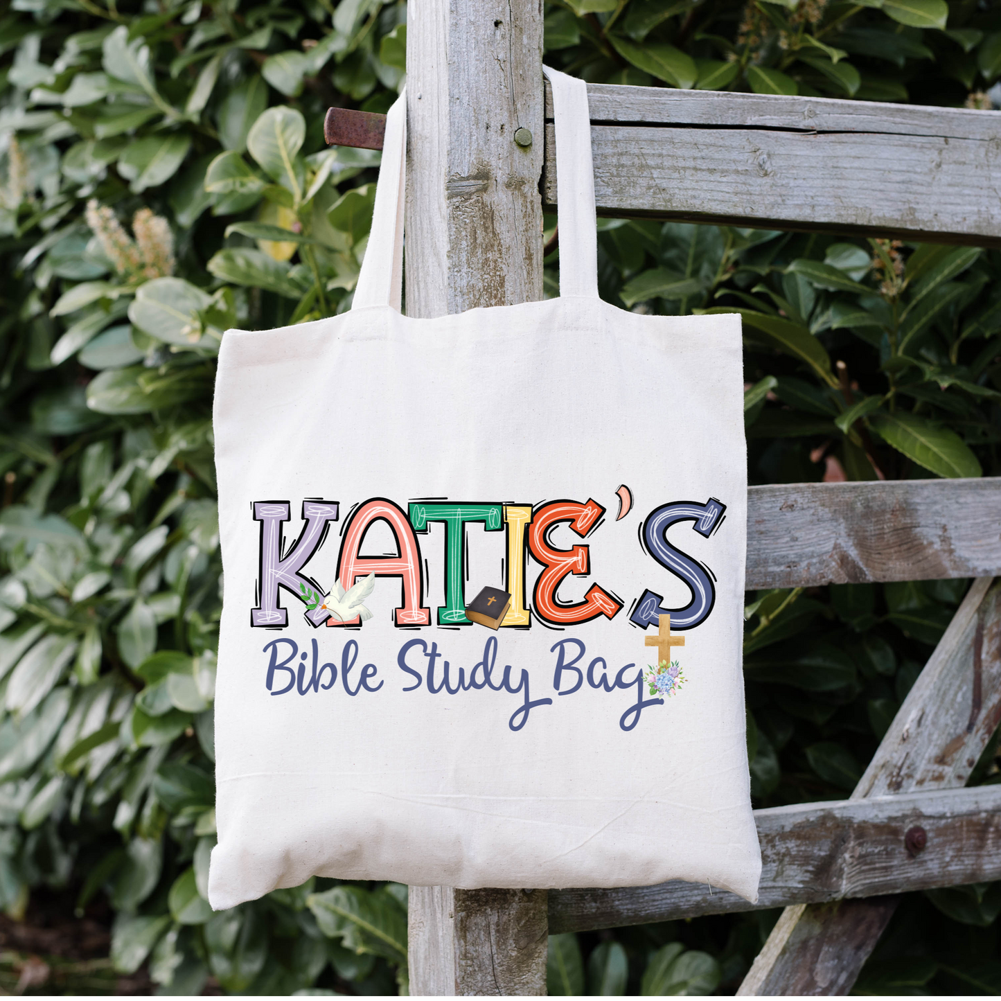 Personalized Girls Bible Study Bag