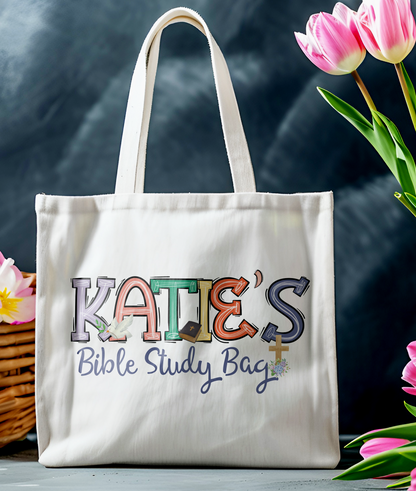 Personalized Girls Bible Study Bag