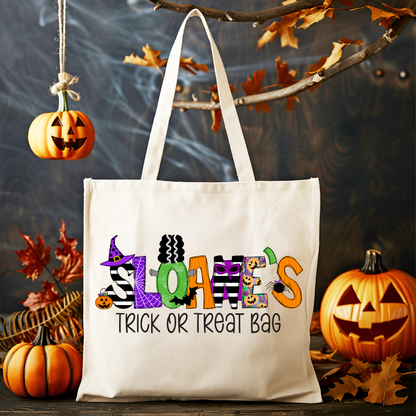 Personalized Girls Halloween Bag