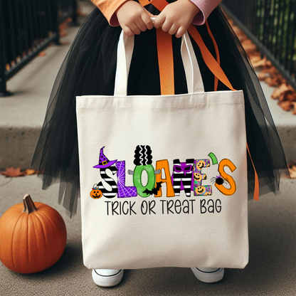 Personalized Girls Halloween Bag