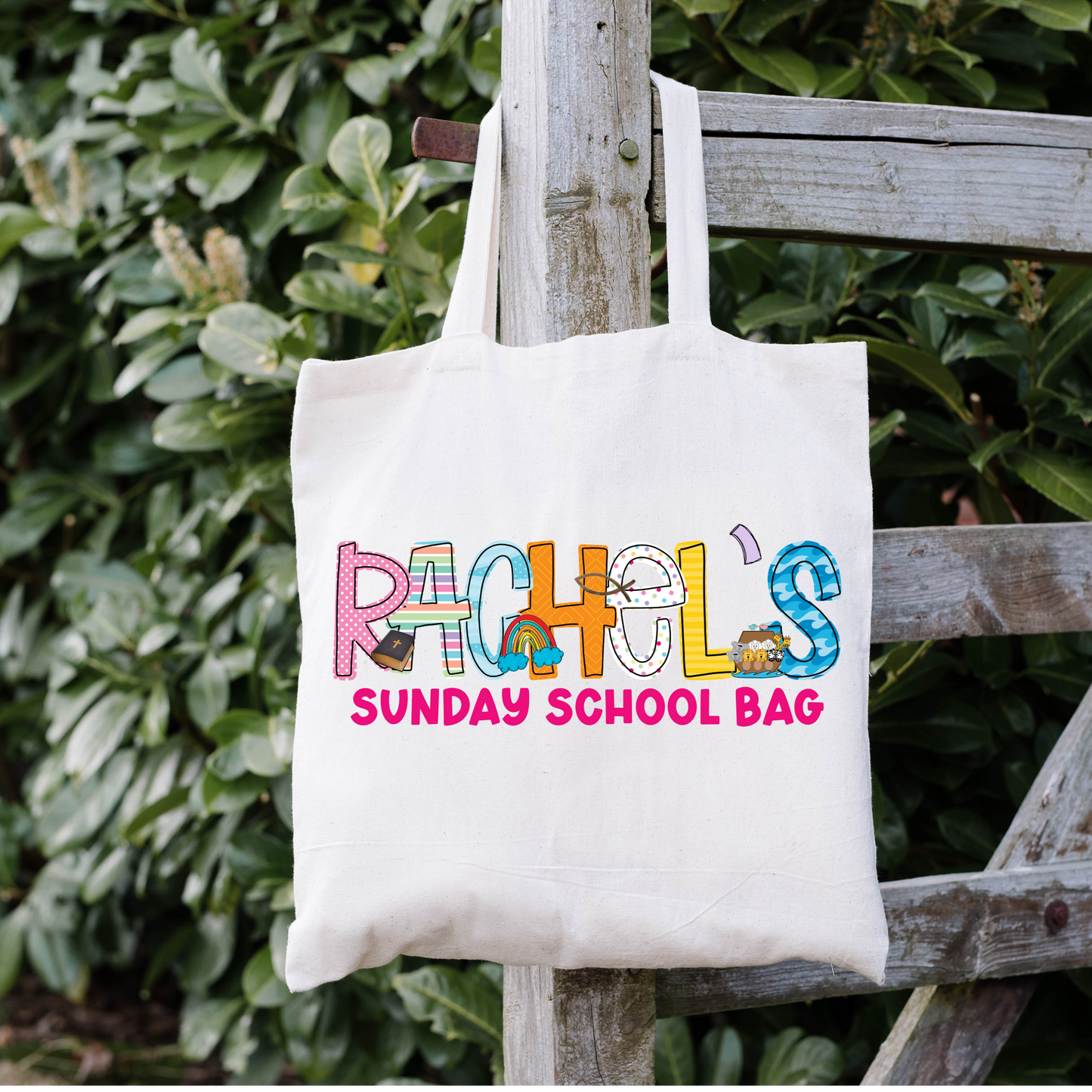 Girls Name Sunday School Bag