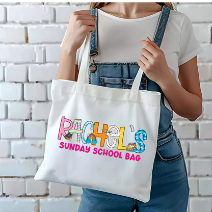 Girls Name Sunday School Bag