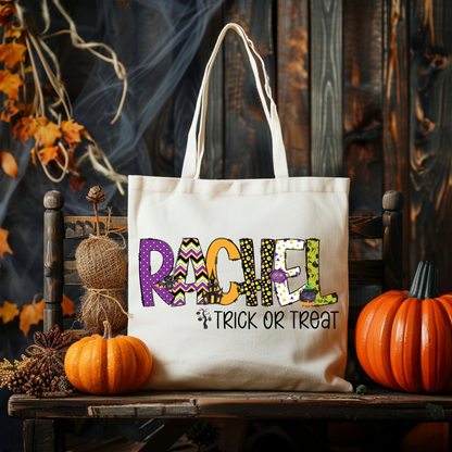 Personalized Girls Halloween Bag