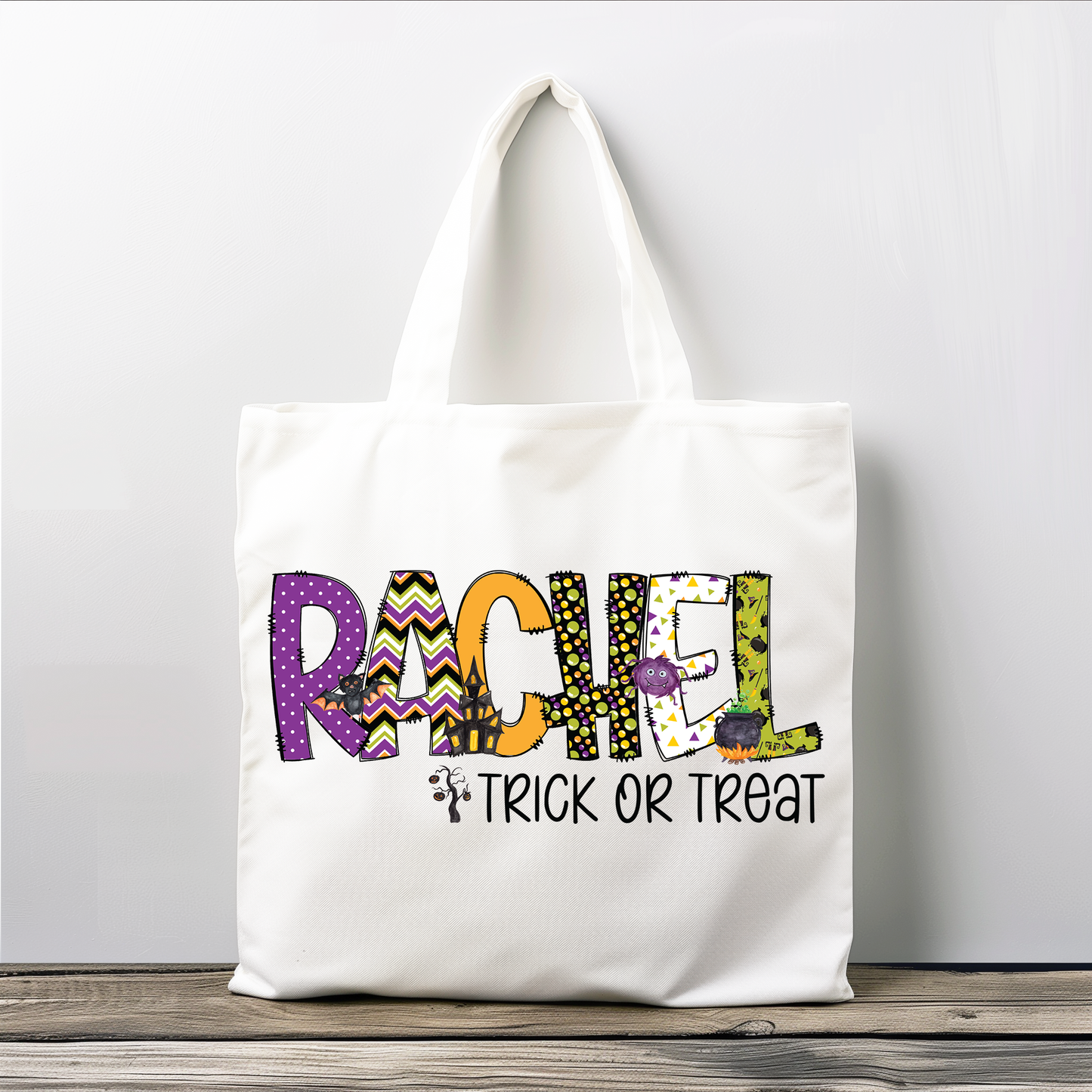 Personalized Girls Halloween Bag