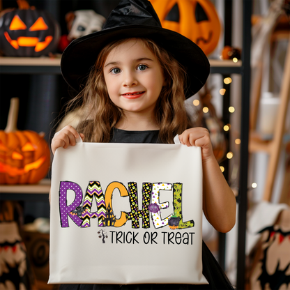 Personalized Girls Halloween Bag