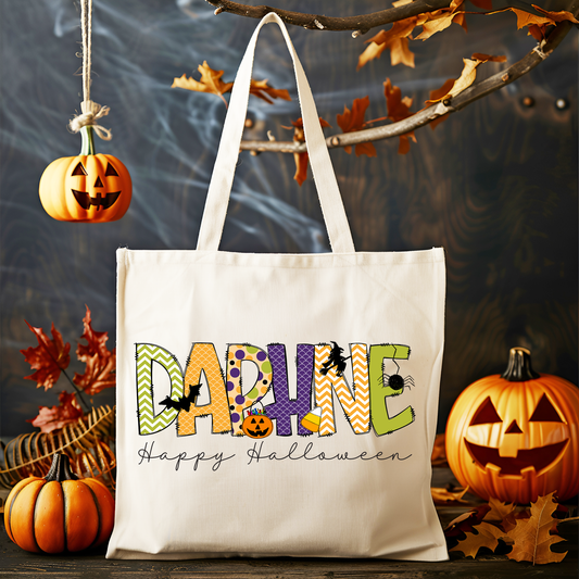 Personalized Cute Girls Halloween Bag