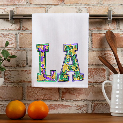 Louisiana Mardi Gras Kitchen Towel