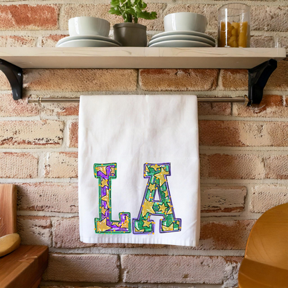 Louisiana Mardi Gras Kitchen Towel