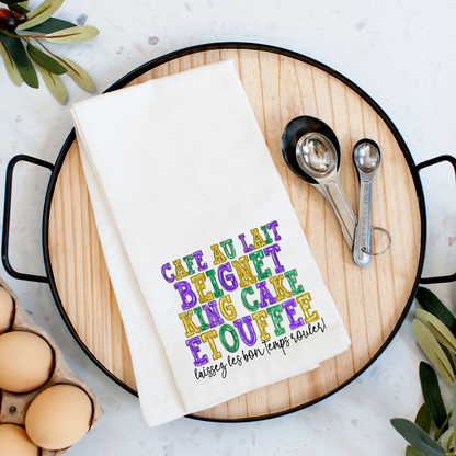 Mardi Gras Food Kitchen Towel