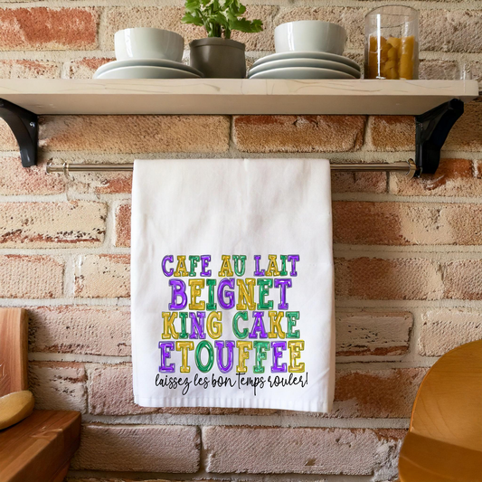 Mardi Gras Food Kitchen Towel