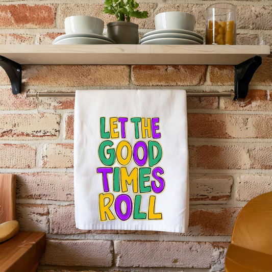 Mardi Gras Kitchen Tea Towel