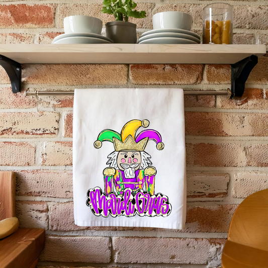 Mardi Gras Nutcracker Kitchen Towel