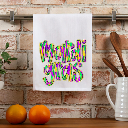 Mardi Gras Kitchen Towel