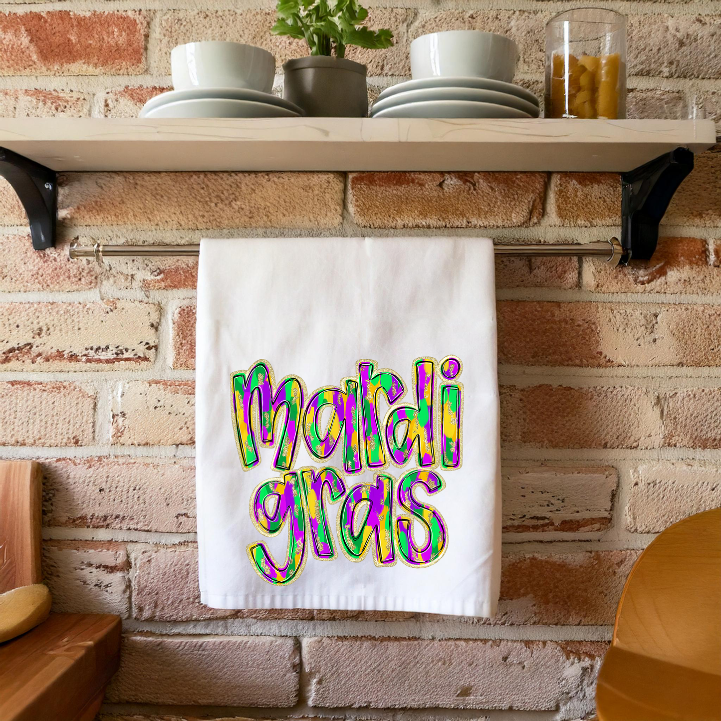 Mardi Gras Kitchen Towel