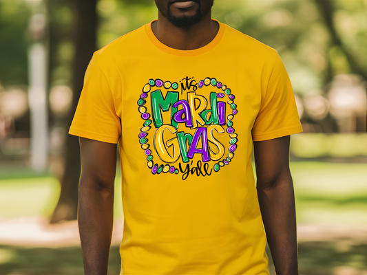 It's Mardi Gras Y'all Shirt, Fun Carnival Season Tee, Nola Mardi Gras T-Shirt