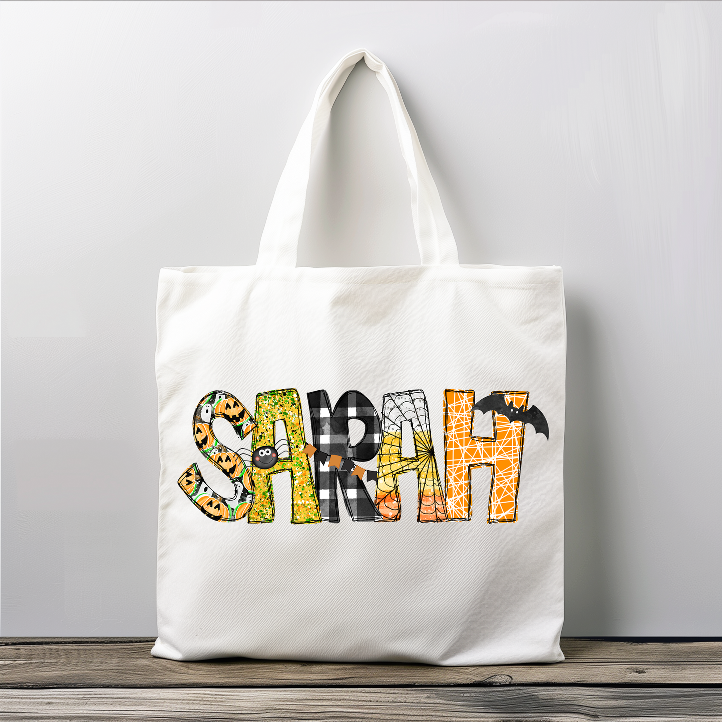 Girls Name Halloween Tote Bag