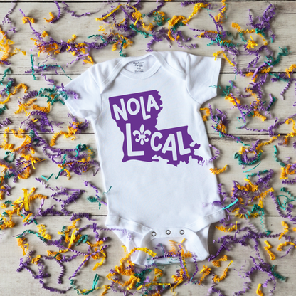 NOLA Local Onesie, Louisiana Baby Bodysuit