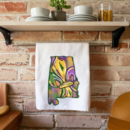 Alabama Fleur De Lis Kitchen Towel