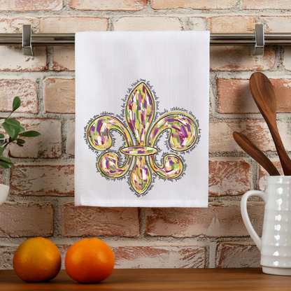 Fleur De Lis Kitchen Hand Towel