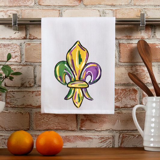 Fleur De Lis Kitchen Towel