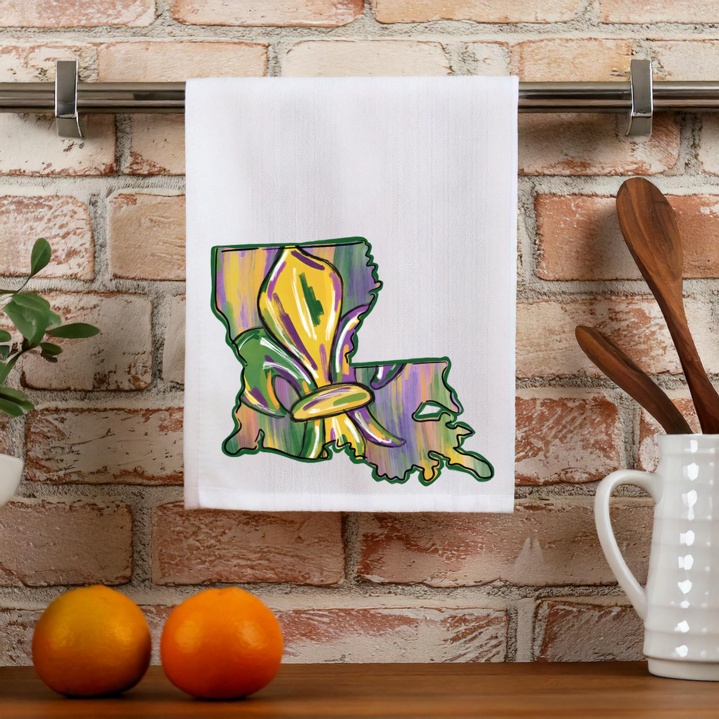 Louisiana Fleur De Lis Kitchen Towel