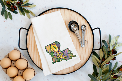 Louisiana Fleur De Lis Kitchen Towel