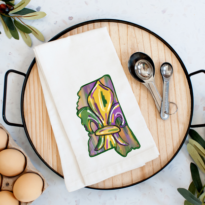 Mississippi Fleur De Lis Kitchen Towel