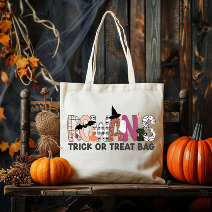 Girls Name Pastel Halloween Bag