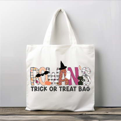 Girls Name Pastel Halloween Bag