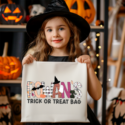 Girls Name Pastel Halloween Bag