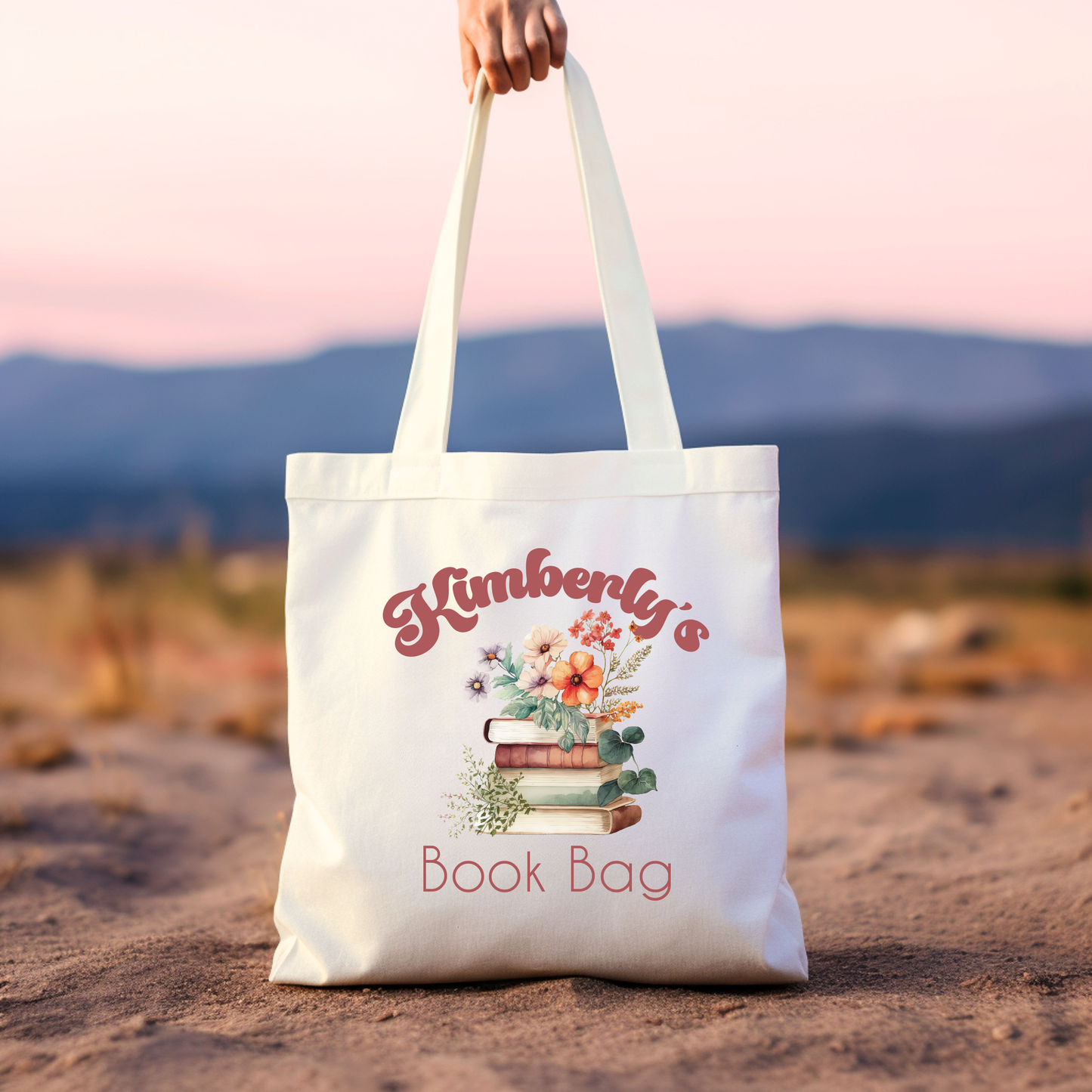 Personalized Boho Style Library Bag