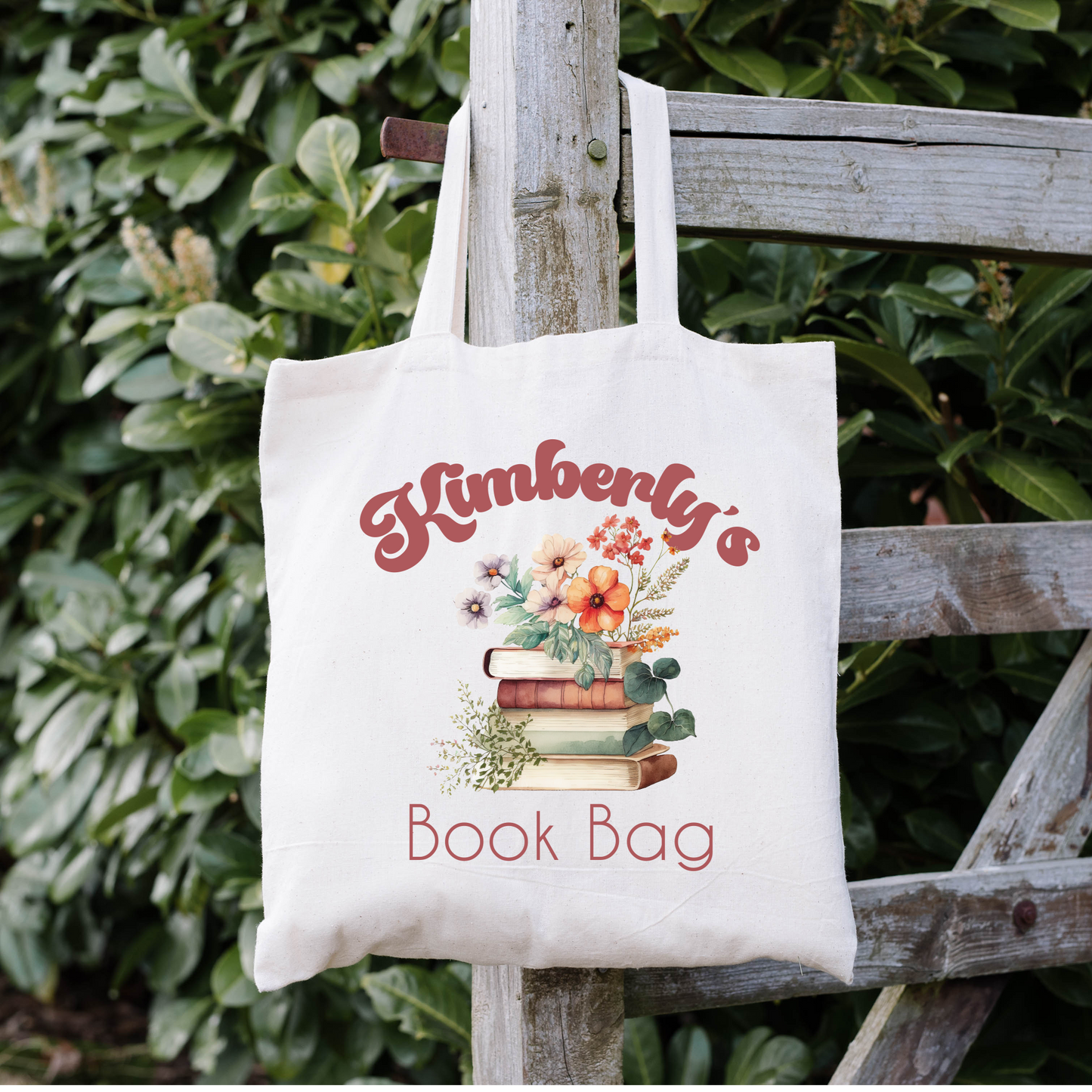 Personalized Boho Style Library Bag