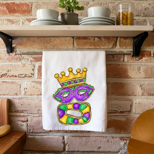 Mardi Gras Kitchen Hand Towel