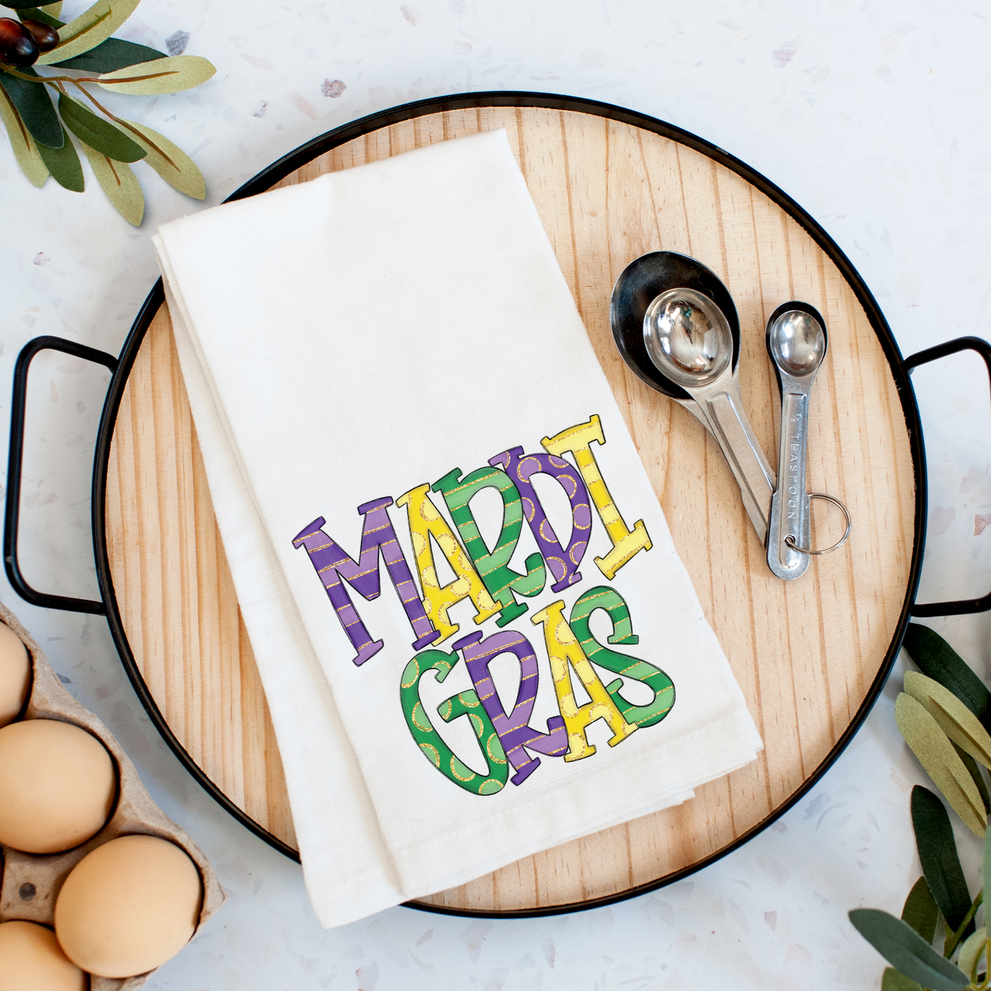 Mardi Gras Kitchen Towel