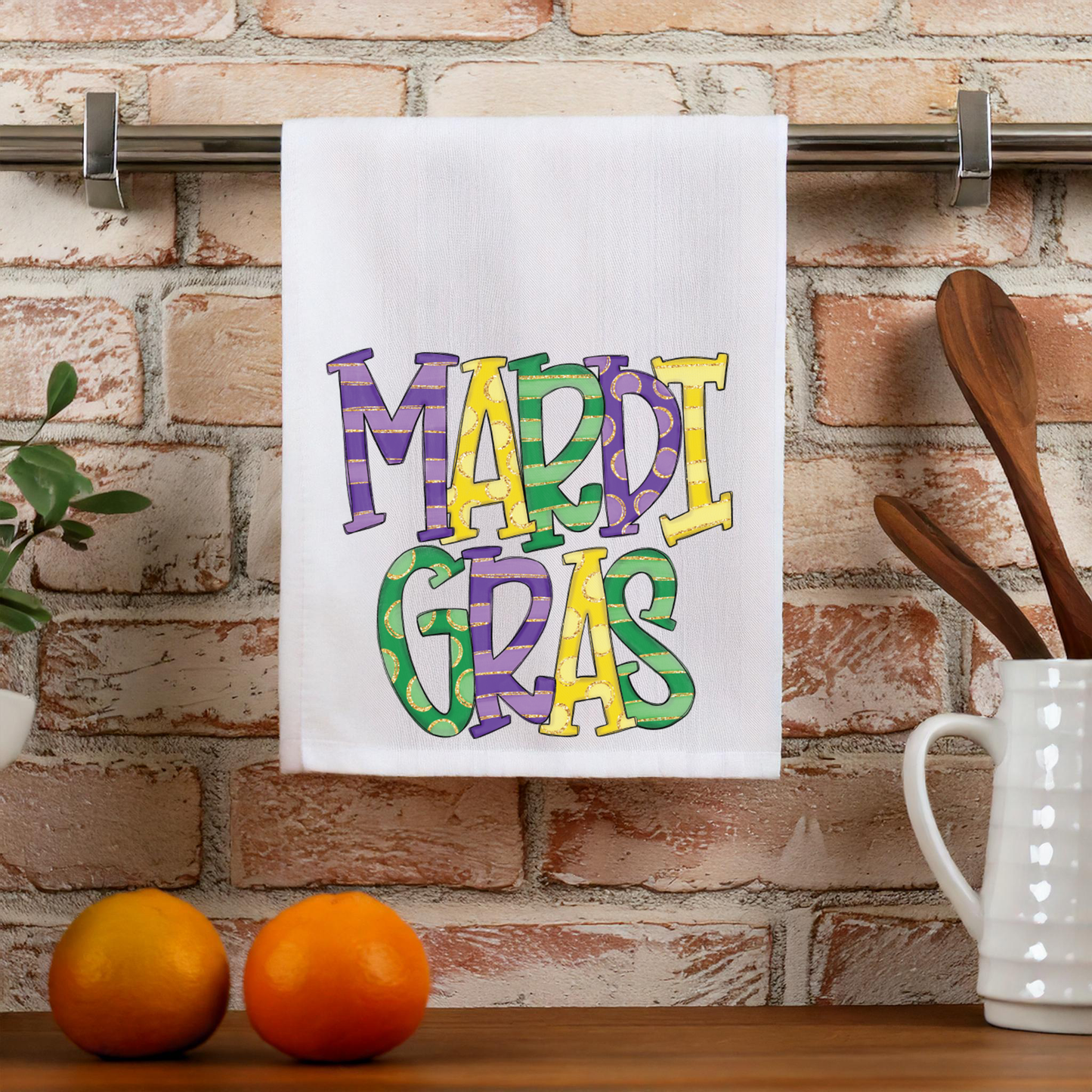 Mardi Gras Kitchen Towel