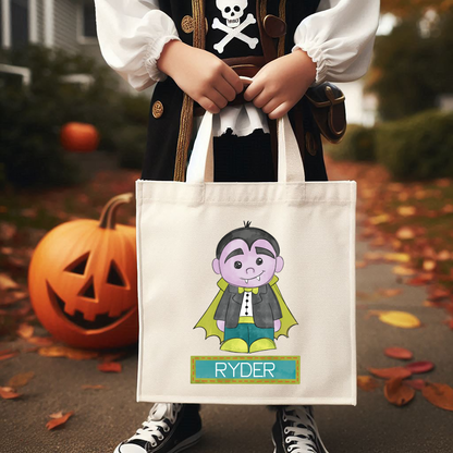 Boys Name Monster Halloween Bag